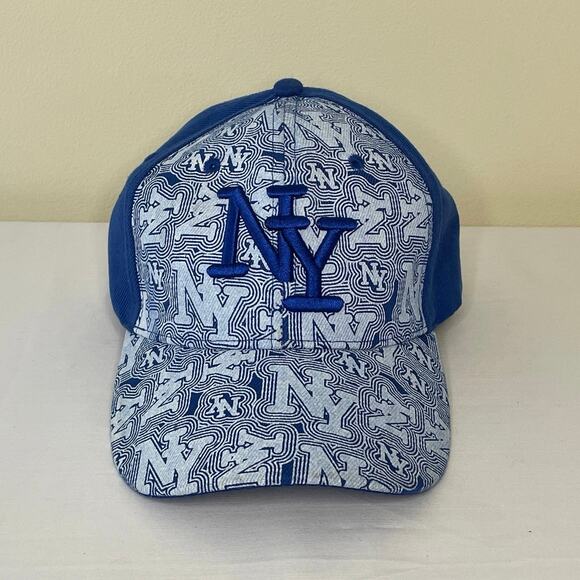 New York Embroidered Baseball Cap Royal Blue Wool Blend Adjustable Hat | NWOT - Picture 1 of 7